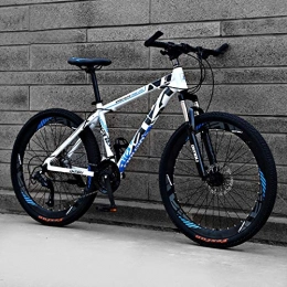 TXX Bike TXX 21 Speed / Speed ​​24 / 27-Speed Double Disc Mountain Bike, Adult Male and Female Students Gear 26 inch Aluminum Mountain Bikes Mountain Bike / Bright White Blue / 21 Speed