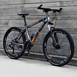 TXX Bike TXX 21 Speed / Speed ​​24 / 27-Speed Double Disc Mountain Bike, Adult Male and Female Students Gear 26 inch Aluminum Mountain Bikes Mountain Bike / Matte Orange Gray / 24 Speed