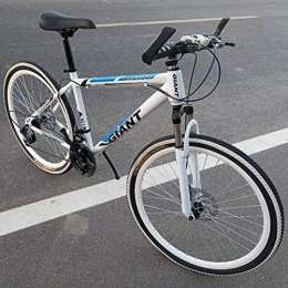TXX Bike TXX Mountain Bike Speed Bike, Mountain Bike Adult Version, High Carbon Steel Bike, City Bike The Whole Model / White Blue / 24 inches x 15 inches