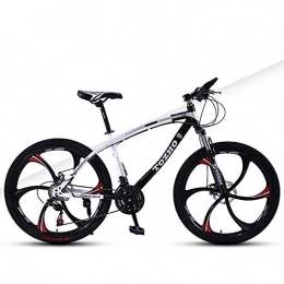 TYPO Mountain Bike TYPO Bicycle, 24 Inch, Variable Speed Shock Absorption Off-Road Dual Disc Brakes High Carbon Steel Frame High Hardness Young Cycling Students Adult Men And Women Suitable For Height 145-160Cm