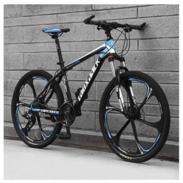 TYXTYX Bike TYXTYX Outdoor sports 21 Speed Mountain Bike 26 Inches 6-Spoke Wheel Front Suspension Dual Disc Brake MTB Bicycle, Black