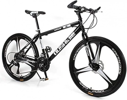 UYHF Bike UYHF 26'' Inch Mountain Bike for Women / Men Lightweight 21 / 24 / 27 Speeds MTB Adult Bicycles Carbon Steel Frame Front Suspension black-27speed
