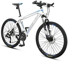 UYHF Mountain Bike UYHF 26 Inch Wheels Mountain Bike 24 Speed Dual Suspension MTB With Shock-Absorbing Front Fork for A Path, Trail & Mountains White-24 Speed
