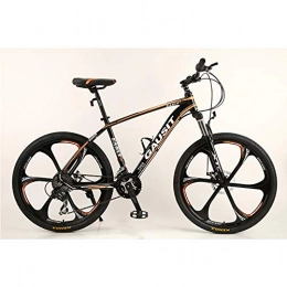 VANYA Mountain Bike VANYA Mountain Bike 26 Inches 30 Speed Double Disc Brake Bicycle Aluminum Alloy Frame Variable Speed Off-Road Cycle, Orange