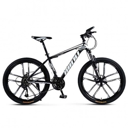 VANYA Mountain Bike VANYA Mountain Bike 26 Inches 30 Speed One Wheel Adult Shock Absorption Bicycle Off-Road Variable Speed Cycle, Black