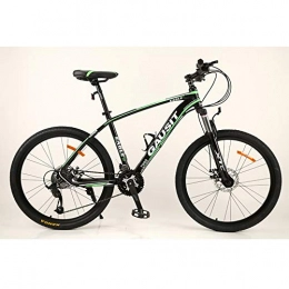 VANYA Bike VANYA Mountain Bike 26 Inches 30 Speed Shock Absorption Cycle Off-Road Variable Speed Aluminum Alloy Bicycle, Green