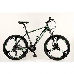 VANYA Bike VANYA Unisex Mountain Bike 26 Inches 24 / 27 Speed Double Disc Brake One Wheel Shock Absorption Commuter Bicycle, Green, 27speed