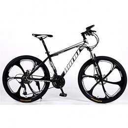 FLYFO Mountain Bike Variable-Speed Mountain Bike, 26-Inch Male And Female Shock-Absorbing Student Bike, Carbon Steel Bikes, 21 / 24 / 27 / 30 Speed Mountain Bicycle, MTB, E, 21 speed