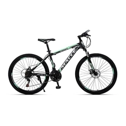 VIIPOO Bike VIIPOO 24 / 26 Inch Mountain Bikes, High carbon steel frame MTB Bicycle, Thickened wear resistant tire, Suitable for Adult Male and Female Students off-Road Racing, Green-26‘’ / 27 Speed