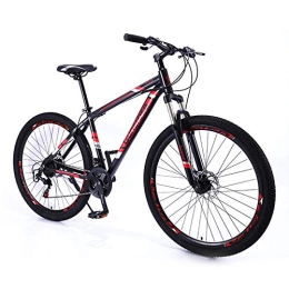 Vincci Store Mountain Bike Vincci Store Mountain bike 21 speed 29 inch aluminum alloy frame mountain bike, suitable for 1.6-1.8 meters riders, reduce commuting time to school and work (red)
