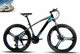W&HH Bike W&HH 26 Inch Mountain Bike Disc Brakes Hardtail MTB, Hybrid Bike Men Bike Girls Bike, Full Suspension Mountain Bike, 21 Speed, Blue