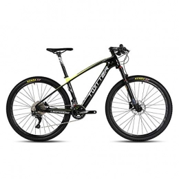 W&TT Mountain Bike W&TT Mountain Bike 26 / 27.5Inch SHIMANO M7000-22 Speeds Adults Off-road Bike Cycling with Air Pressure Shock Absorber and Front Fork Oil Brake, Mens Carbon Fiber Bicycles, Yellow, 26 * 15.5