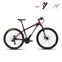 W&TT Bike W&TT Mountain Bike SHIMANO M310-24 Speeds Hydraulic Disc Brake Off-road Bike 26" / 27.5" Adults Aluminum Alloy Bicycles with Suspension Fork and Shock Absorber, Red, 26"*15.5