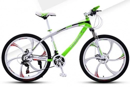 WANG-L Mountain Bike WANG-L Mountain Bike 24 / 26 Inch Bicycle MTB Adult Men Women Double Disc Brake Double Shock Absorption Ultra Light Road Bicycle, Green-24speed / 26inch