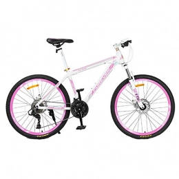 Wangkai Mountain Bike Wangkai Mountain Bike Aluminum Alloy Strong Shock Absorption Comfortable Response to Various Road Sections, Pink
