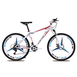 WGYDREAM Bike WGYDREAM Mountain Bike, 24 Inch Ravine Bike Carbon Steel 21 24 27 speeds Mountain Bicycles Oneness wheel Dual Disc Brake Front Suspension (Color : B, Size : 24 Speed)