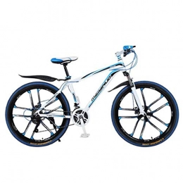WGYDREAM Mountain Bike WGYDREAM Mountain Bike, 26" Mountain Bikes Bicycles 21 24 27 speeds Lightweight Aluminium Alloy Frame Ravine Bike with Dual Disc Brake (Color : Blue, Size : 21 Speed)