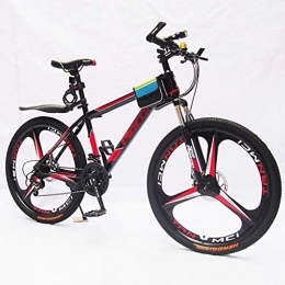 WGYDREAM Bike WGYDREAM Mountain Bike, Mountain Bicycles 26" Mens Womens Dual Disc Brake Ravine Bike Front Suspension 21 speeds Carbon Steel Frame Oneness wheel (Color : Red)