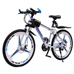 WGYDREAM Mountain Bike WGYDREAM Mountain Bike, Mountain Bicycles 26" Shock-absorbing Ravine Bike Front Suspension 21 speeds Dual Disc Brake Oneness wheel Carbon Steel Frame (Color : White, Size : 21 Speed)