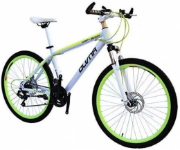 WJSW Mountain Bike WJSW 26 inch bicycle double disc brake mountain bike speed student fiets, Green