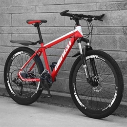 WJSW Mountain Bike WJSW Hardtail Mountain Bikes For Adults Mens, Commuter City Hardtail Mountain Bicycle (Color : Red, Size : 30 Speed)