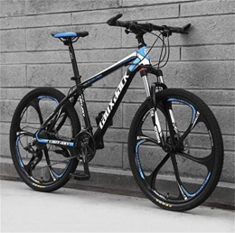 WJSW Mountain Bike WJSW Mountain Bicycle For Adults, Off-road Mens MTB 26 Inch Dual Suspension Bicycle (Color : Black blue, Size : 21 speed)