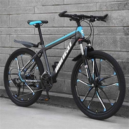 WJSW Mountain Bike WJSW Mountain Bike For Adults City Road Bicycle - Commuter City Hardtail Bike Unisex (Color : Black blue, Size : 27 Speed)