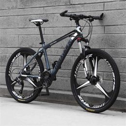 WJSW Mountain Bike WJSW Off-road Variable Speed Mountain Bicycle, 26 Inch Riding Damping Mountain Bike (Color : Black ash, Size : 27 speed)