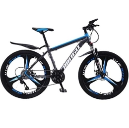 WJSW Mountain Bike WJSW Variable Speed Mens MTB, Hardtail Mountain Bikes Off-road Damping City Road Bicycle (Color : Black blue, Size : 24 Speed)