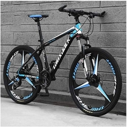 WSJYP Bike WSJYP 26 Inch Mountain Bike, Variable Speed Carbon Steel 21 / 24 / 27 / 30 Speed Bicycle Full Suspension MTB, Riding Comfortable Durable Bike, 21 speed-D