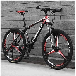 WSJYP Bike WSJYP 26 Inch Mountain Bike, Variable Speed Carbon Steel 21 / 24 / 27 / 30 Speed Bicycle Full Suspension MTB, Riding Comfortable Durable Bike, 21 speed-E