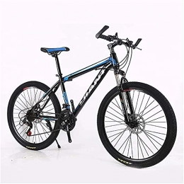 WXXMZY Mountain Bike WXXMZY Adult Mountain Bike / mountain Bike 26 Inch Steel Carbon Mountain Off-road Bike High Carbon Steel Full Spring Frame Bicycle (Color : Blue, Size : 27speed)
