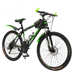 WXXMZY Bike WXXMZY Mountain Bike 20 Inch, 22 Inch, 24 Inch, 26 Inch Bicycle Aluminum Alloy Frame, Male And Female Outdoor Sports Road Bike (Color : Green, Size : 24 inches)