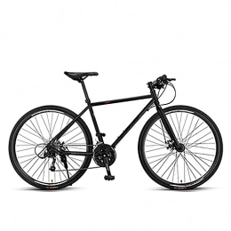 WXXMZY Mountain Bike WXXMZY Unisex 700C Mountain Bike, 27-speed City Mountain Bike For Adults And Teenagers, Carbon Steel Suspension Fork Mountain Bike (Color : Black)
