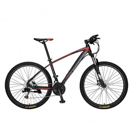 WYN Mountain Bike 26 Inch Steel 33 Speed Bicycle Cross Country Racing Integrated Wheel Aluminum,Black and red,26 * 19(175-185cm)
