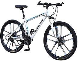 XBSXP Bike XBSXP 26 Inch 21-Speed Mountain Bike Bicycle Adult Student Outdoors Hardtail Mountain Bikes Cycling Road Bikes Exercise Bikes, 26 Inch-Blue