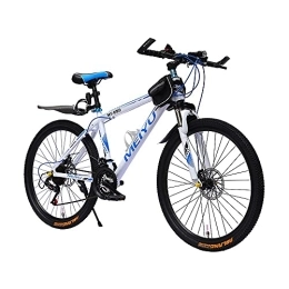 XBSXP 26 Inch Men's Mountain Bike, Aluminum alloy Hardtail Mountain Bikes, Front Suspension Adjustable Seat,21/24/27/30 Speed Mountain Bicycle,21 speed-White