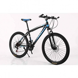 XER Bike XER Hardtail Mountain Bike Frame MTB Bike High-Carbon Steel 21 Speeds 26" Wheel Mountain Bike Disc Brakes, Blue