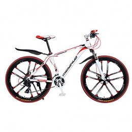 XHCP Bike XHCP Mountain 26-Inch Bicycle, Men And Women Shock Absorption Variable Speed Student Car, 21 / 24 / 27 Speed Couple Mountain Bikes, MTB, B, 24 speed