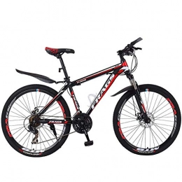 XIAOFEI Bike XIAOFEI Mountain Bike, Adult And Male Variable Speed Bicycles Off Road Racing, 24 / 26 Inch 21 Speed Shock-Absorbing Front Fork, Thickened Frame, Front And Rear Disc Brakes, A1, 26 21S