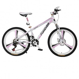 XIAOFEI Bike XIAOFEI Mountain Bike Bicycle Adult Female Student 24 / 26 Inch 24 Variable Speed Aluminum Alloy Double Disc Brake Integrated Wheel Bicycle Designed For Women, B, 26
