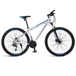 XXXSUNNY Mountain Bike XXXSUNNY Men's mountain bike, Variable speed lightweight adult female bicycle student double shock absorption off-road bicycle, White, 29 inches