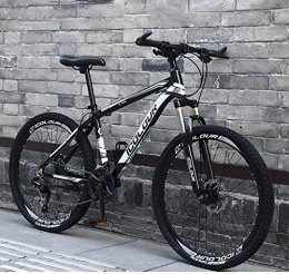 XYSQWZ Bike XYSQWZ 26" 24-speed Mountain Bike For Adult Lightweight Aluminum Full Suspension Frame Fork Disc Brake