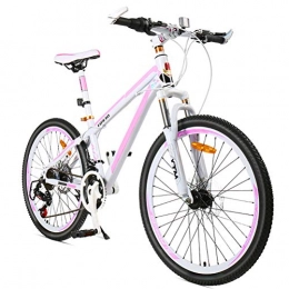 XYZLEO Mountain Bike XYZLEO Mountain bike 24 speed mountain bikes 24 inches light fashion Low pole frame Designed for ladies bike Stable performance damping MTB Convenient Double disc brake MTB