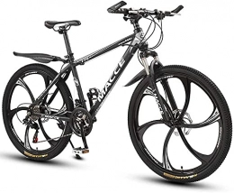 Y DWAYNE Bike Y DWAYNE Black Mountain Bike MTB, 26 Inch Bike, 27 Speed Shifters, Front And Rear Disc Brakes, Front Shock Absorbers, for Adults Or Teenagers