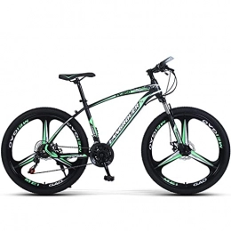 Y DWAYNE Bike Y DWAYNE MTB Mountain Bike 26 Inches, 27 Speed Rear Deraileur, Front And Rear Disc Brakes, Multiple Colors, Suitable Height 160-185 Cm, Green