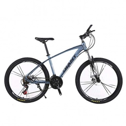 Y & Z Mountain Bike Y & Z Aluminum Alloy Mountain Bike Variable Speed Disc Brake Bicycle Student Bicycle, Gray blue 27 speed-Length 168cm