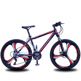 YAMEIJIA Mountain Bike YAMEIJIA Mountain bike riding 24 / 26 inch variable speed shock absorber disc brake / 21-24-27 speed flagship, Blackred, 24inch27speed
