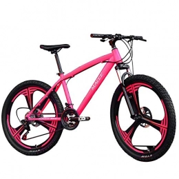 YAMEIJIA Mountain Bike YAMEIJIA Mountain bike riding 26 inch variable speed shock absorber disc brake / 21-24-27 speed, Pink, 26inch24speed