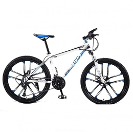 JIAWYJ Mountain Bike YANGHAO-Adult mountain bike- Adult Offroad Mountain Bike, 24 Inch Integrated Wheel Spoke Wheel 21 Speed Variable Speed Road Bicycle, for Urban Environment and Commuting To Get Off Work (Color:White) YGZ